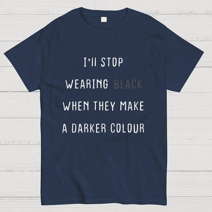 Wearing Black Geek T-Shirt