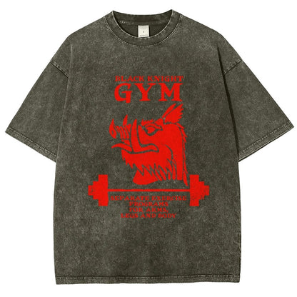 Black Knight Gym Vintage Distressed T-shirt