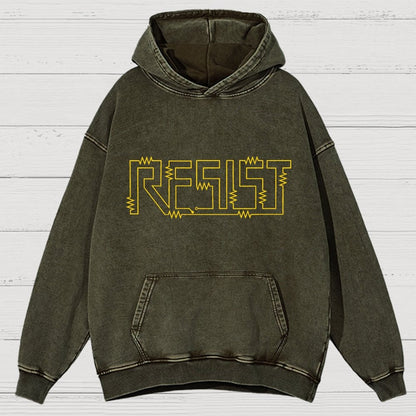 Resist Vintage Distressed Hoodie