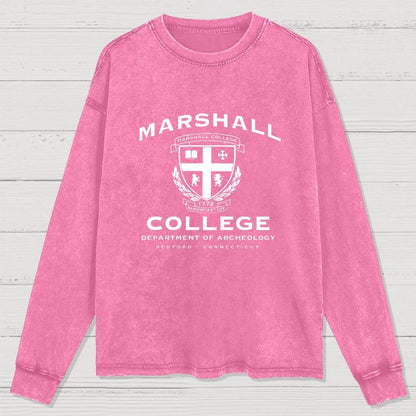 Marshall College Washed Long Sleeve Tee