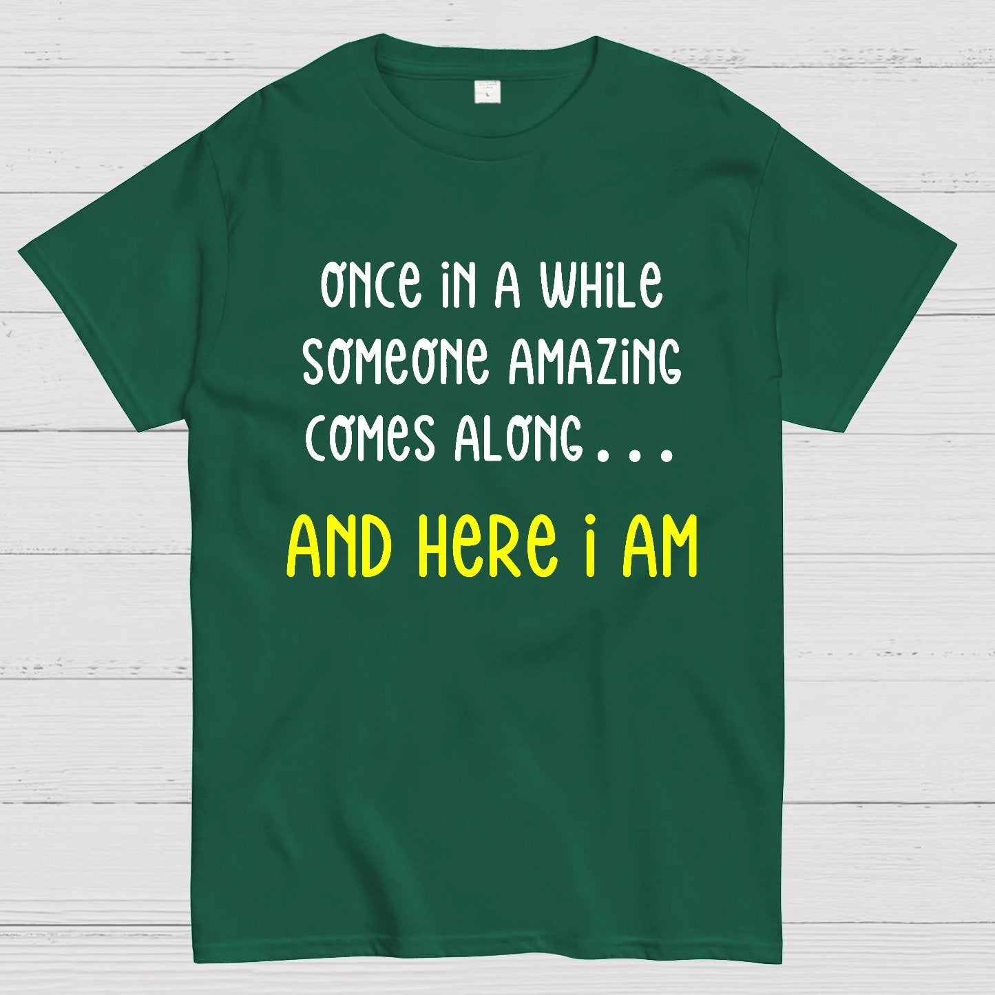 Once In A While Someone Amazing Comes Along.. And Here I Am Geek T-Shirt