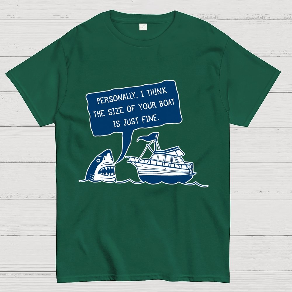 Polite Shark  Mysterious Island Unisex Geek T-Shirt