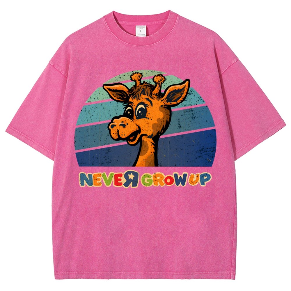 Never Grew Up Vintage Distressed T-shirt