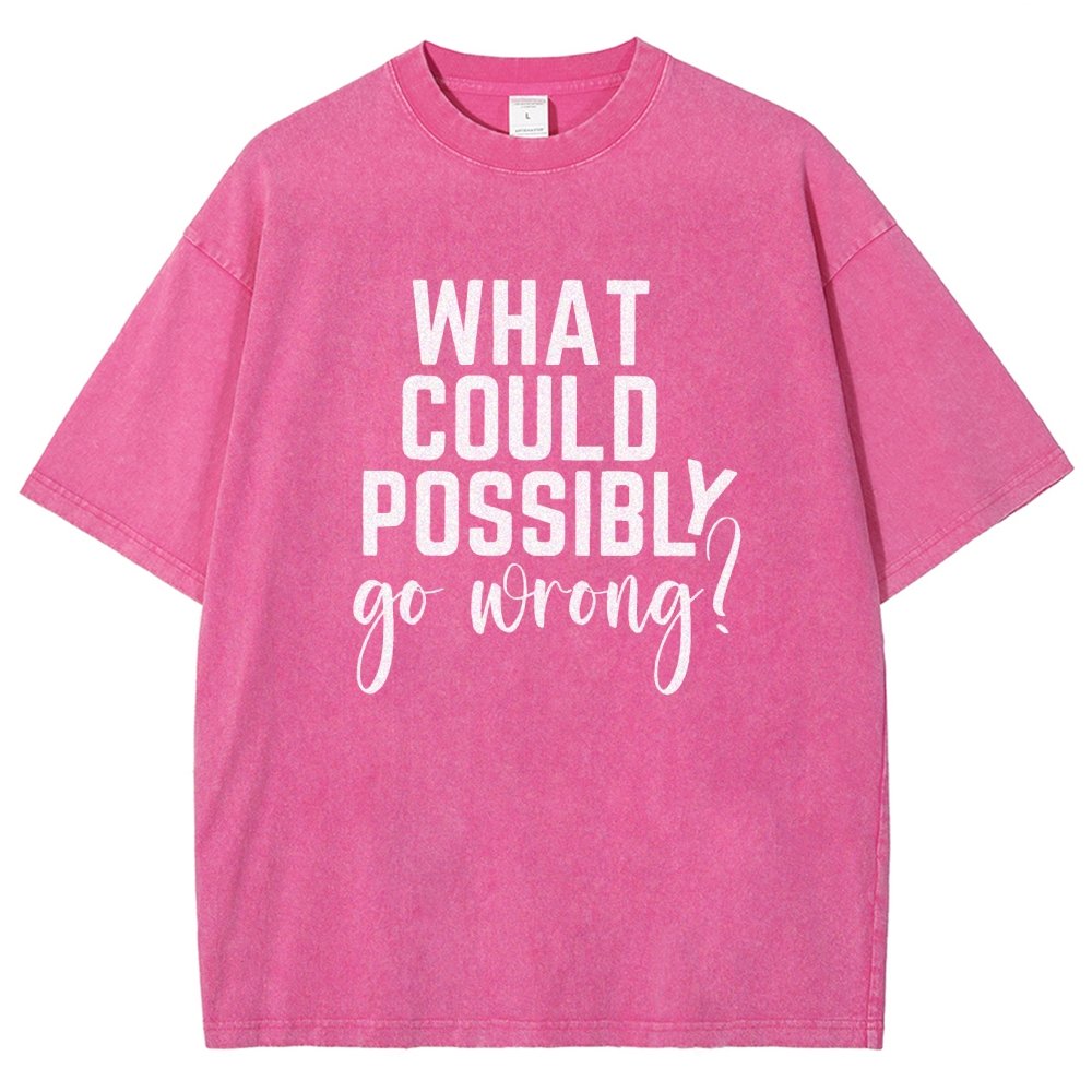 What Could Possibly Go Wrong Vintage Distressed T-shirt