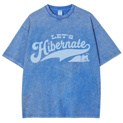 Team Bear Let's Hibernate Vintage Distressed T-shirt