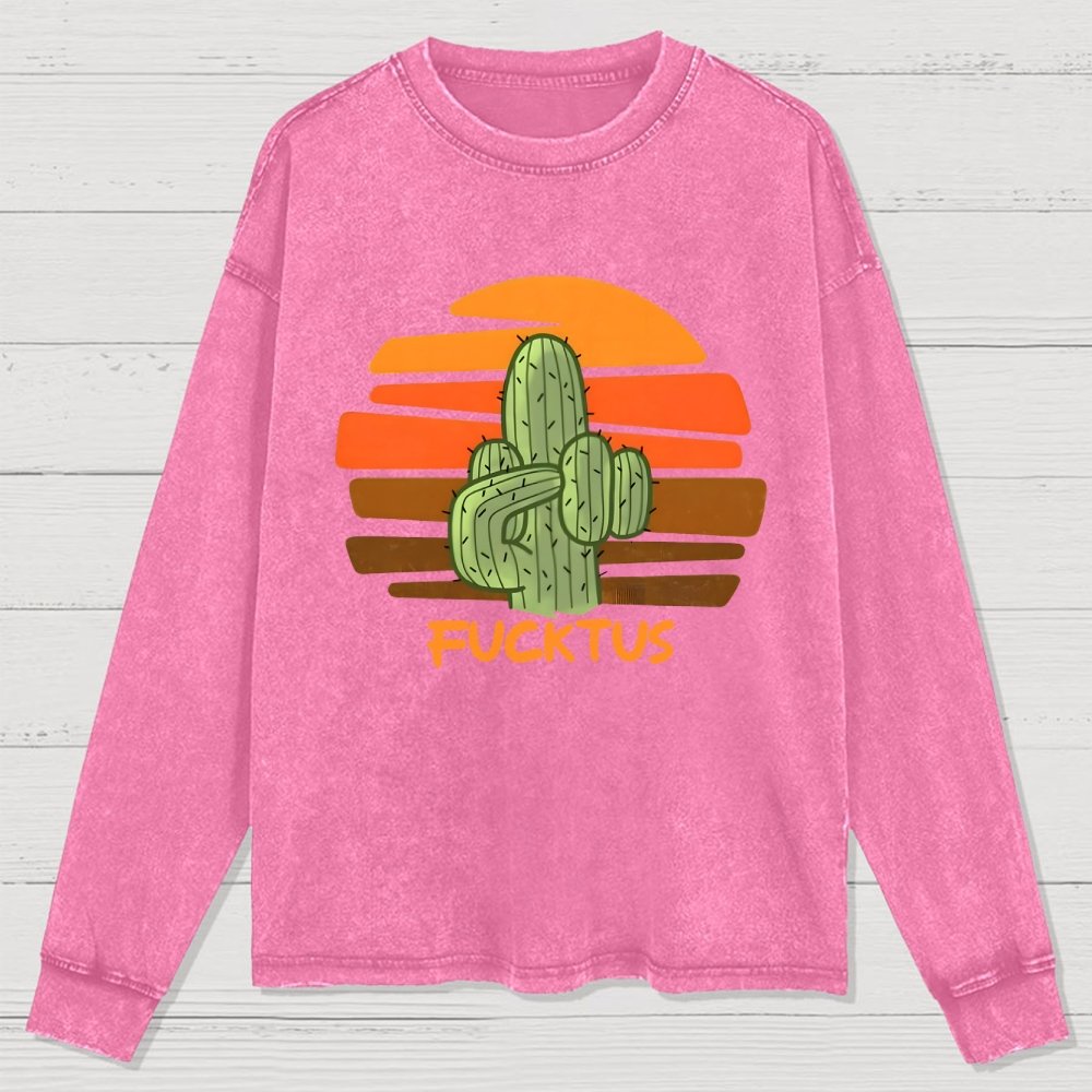 Fucktus Washed Long Sleeve Tee