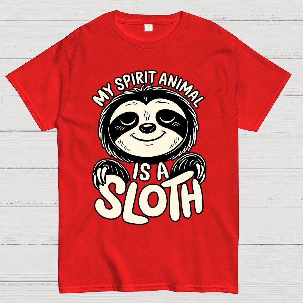 My Spirit Animal is a Sloth Geek T-Shirt