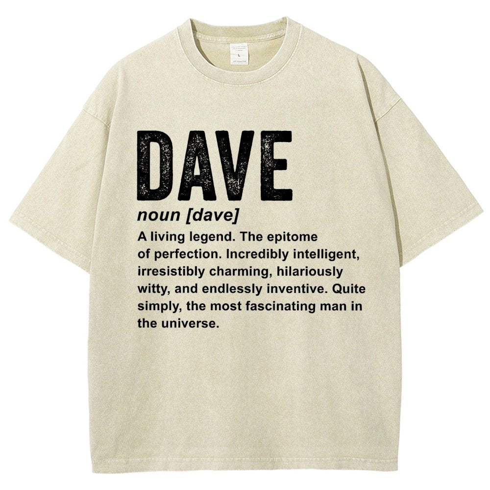 Dave Definition  Funny Dave Vintage Distressed T-shirt