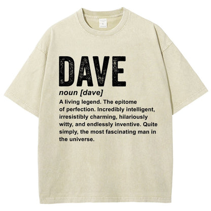 Dave Definition  Funny Dave Vintage Distressed T-shirt