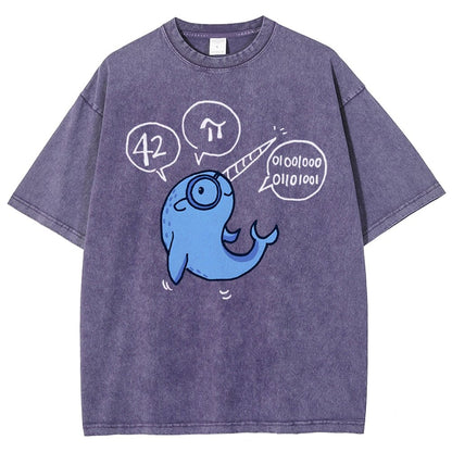 42-π Vintage Distressed T-shirt