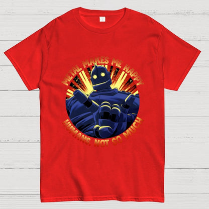 Metal Makes Me Happy Unisex Geek T-Shirt
