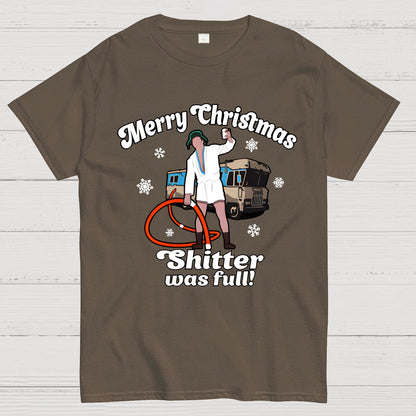 Merry Christmas Shitter Was Full Geek T-Shirt