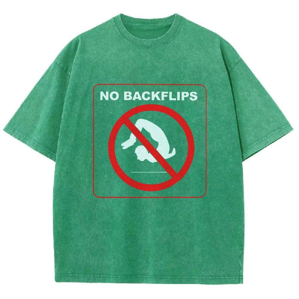 NO BACKFLIPS Vintage Distressed T-shirt