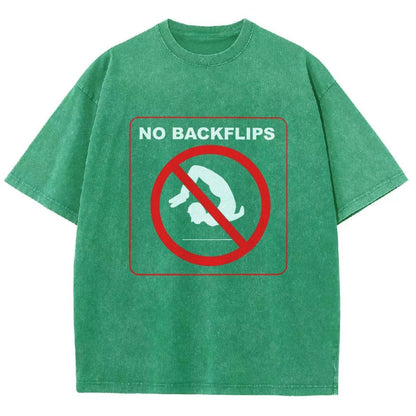 NO BACKFLIPS Vintage Distressed T-shirt