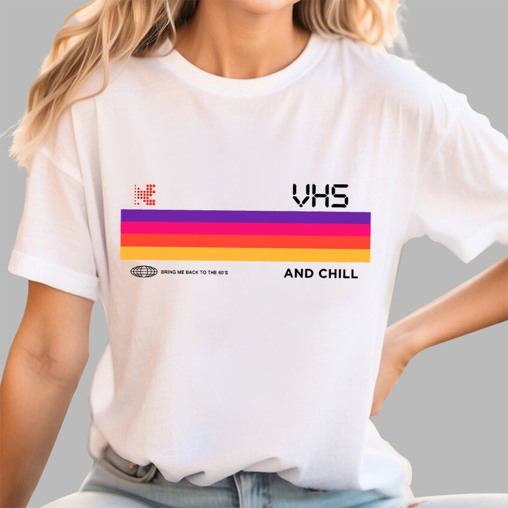 Vhs And Chill Geek T-Shirt