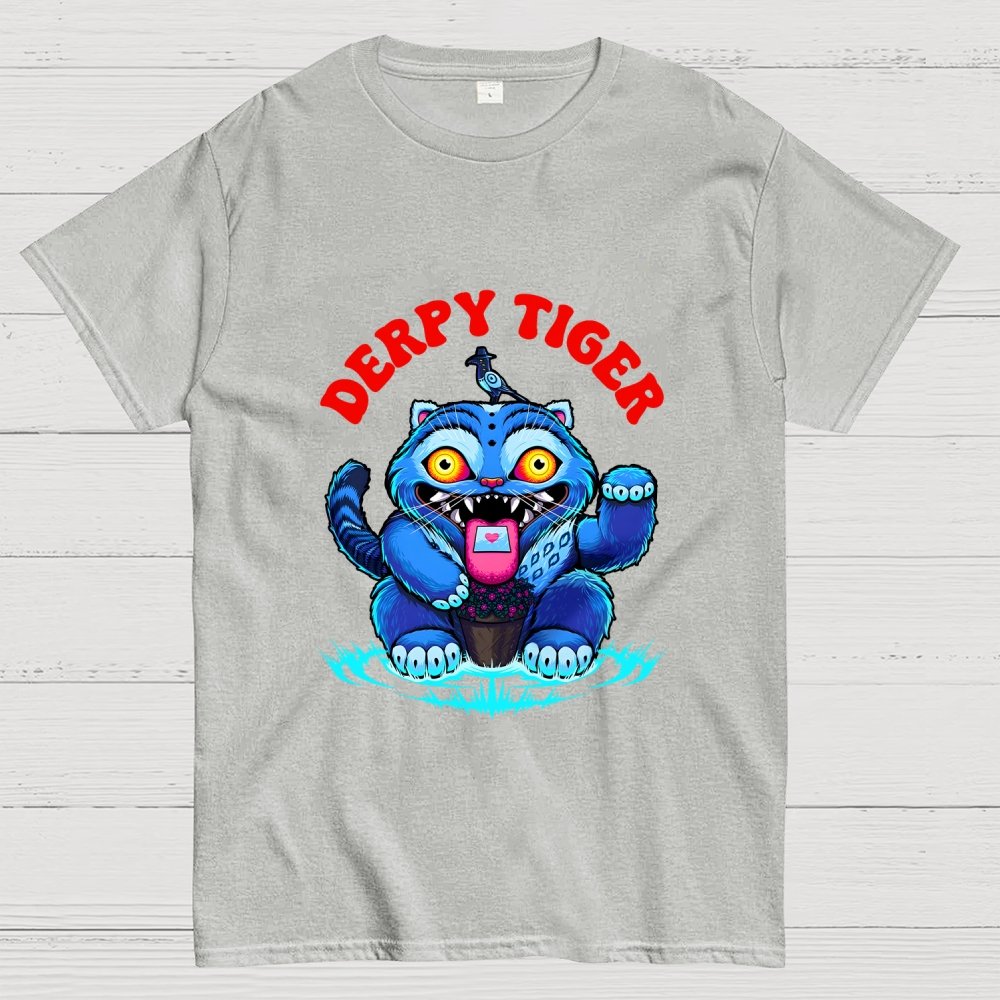 Derpy Tiger Geek T-Shirt