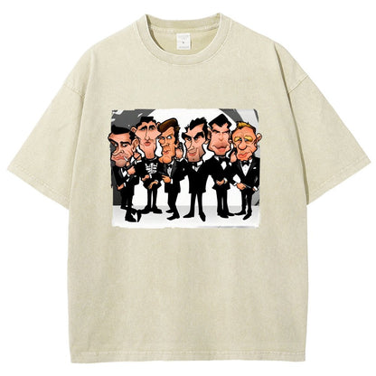 Six Faces One Spy Vintage Distressed T-shirt