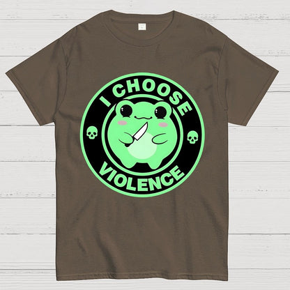 I Choose Violence Funny Quote Unisex Geek T-Shirt