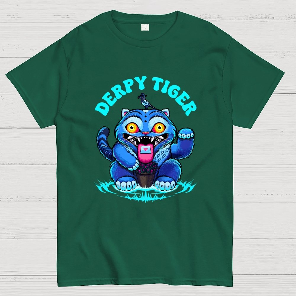 Derpy Tiger Geek T-Shirt