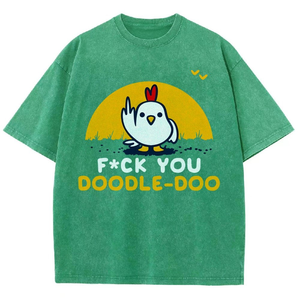 FU Doodle Doo Vintage Distressed T-shirt