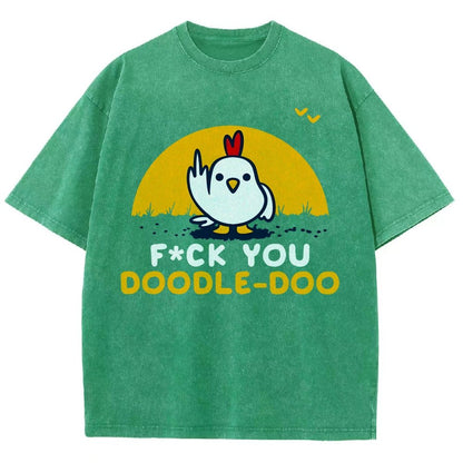 FU Doodle Doo Vintage Distressed T-shirt