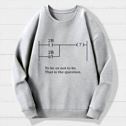 To Be Or Not To Be Geek Cotton Sweatshirt