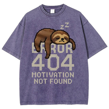 Error 404- Motivation Not Found Vintage Distressed T-shirt