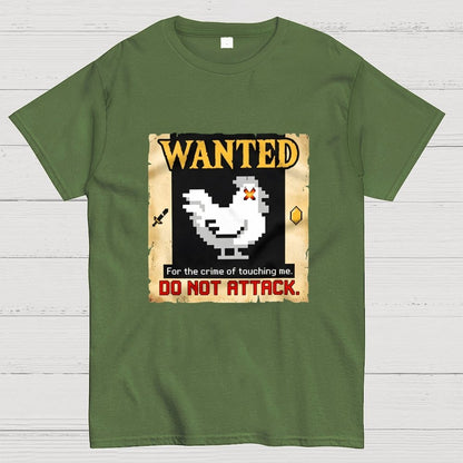 Wanted For The Crime Of Touching Me Art Print Geek T-Shirt
