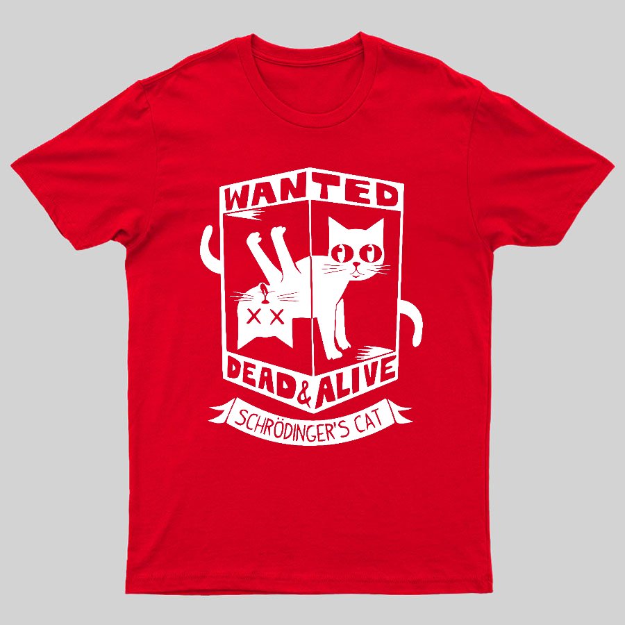 Schrödinger's Cat Mathe, Physics Geeky T-Shirt