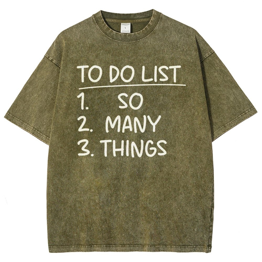 To Do List Vintage Distressed T-shirt