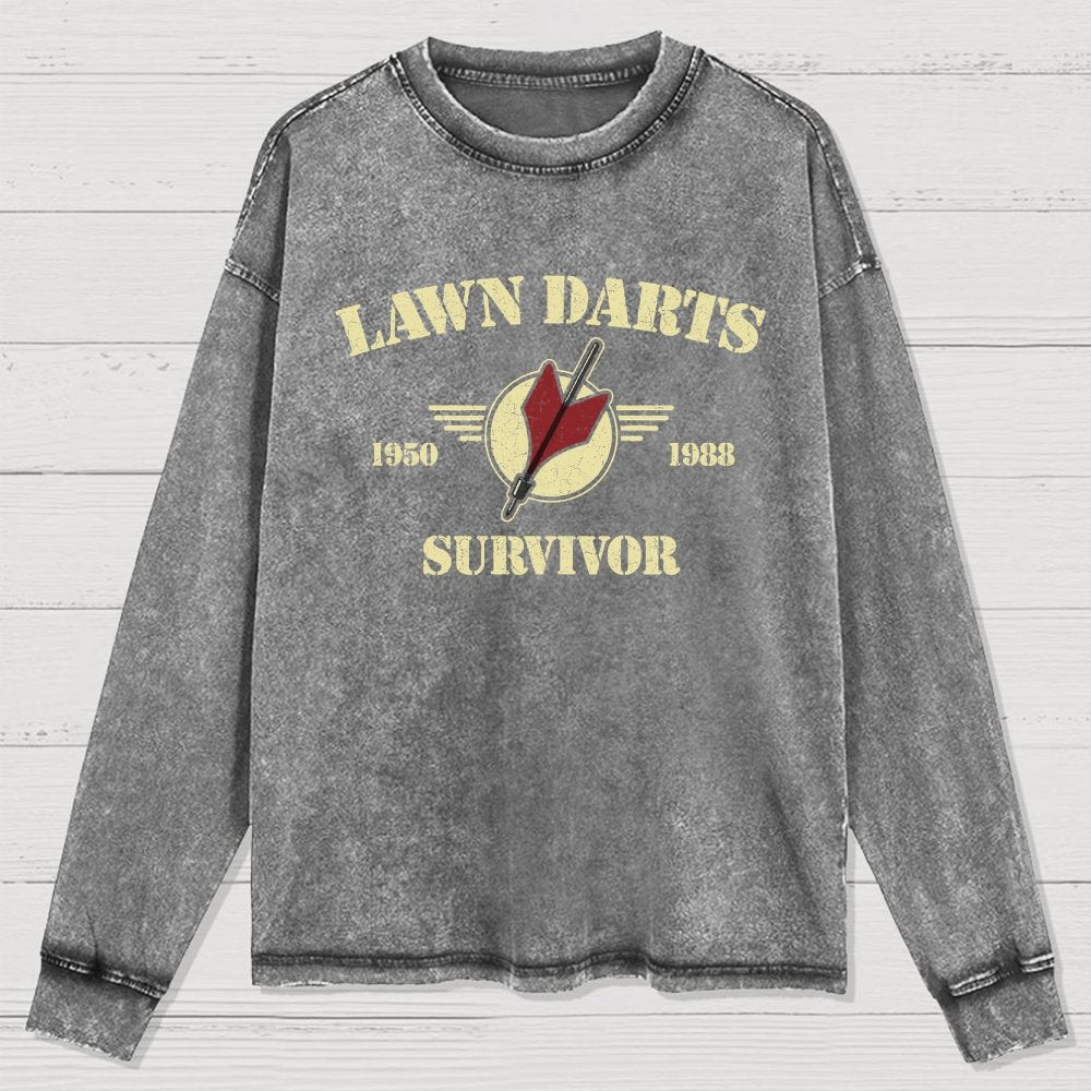 Lawn Darts Survivor Washed Long Sleeve Tee