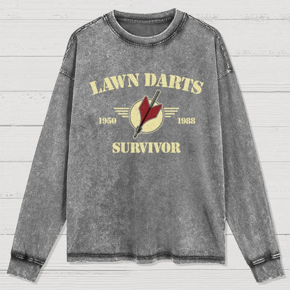 Lawn Darts Survivor Washed Long Sleeve Tee
