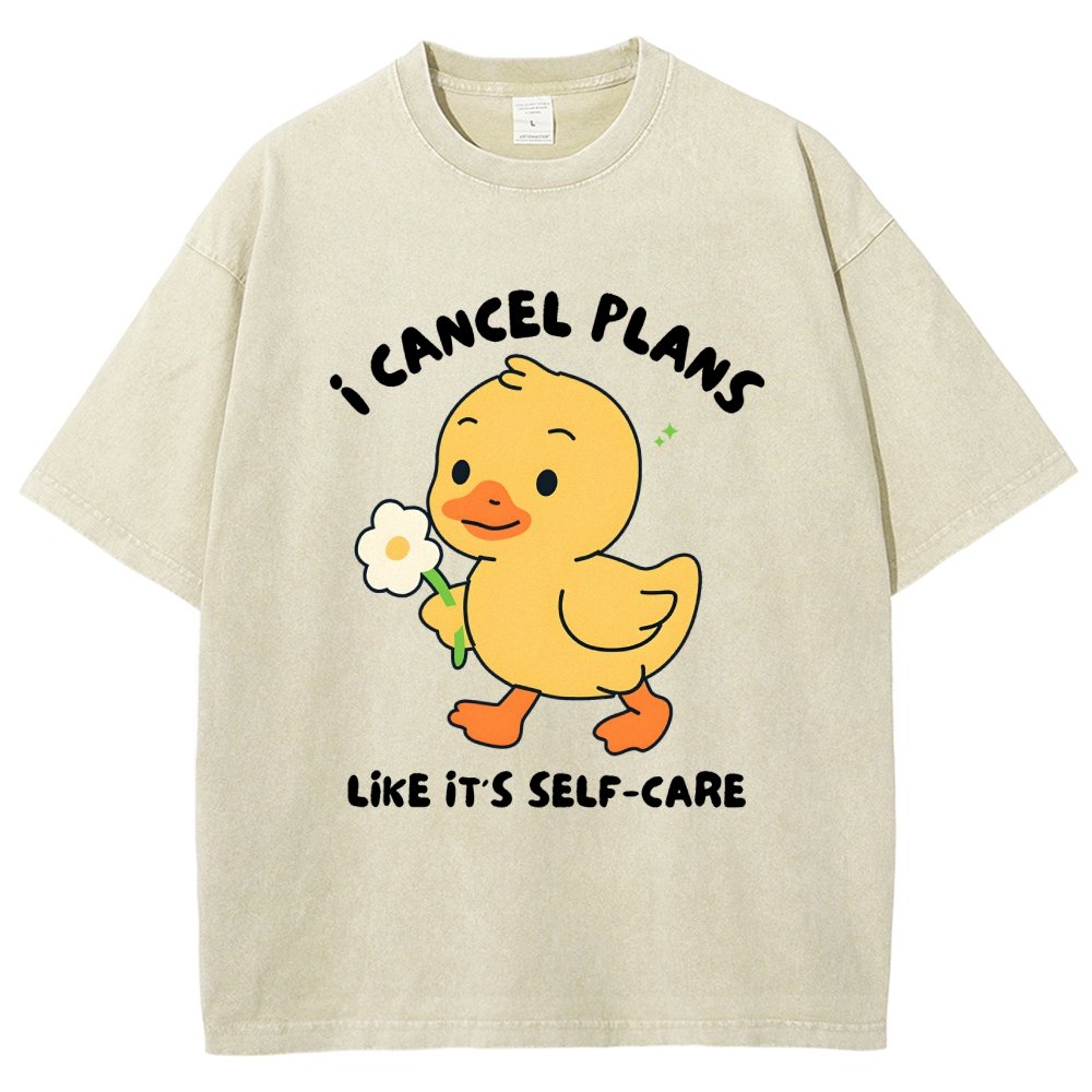 I Cancel Plans Vintage Distressed T-shirt