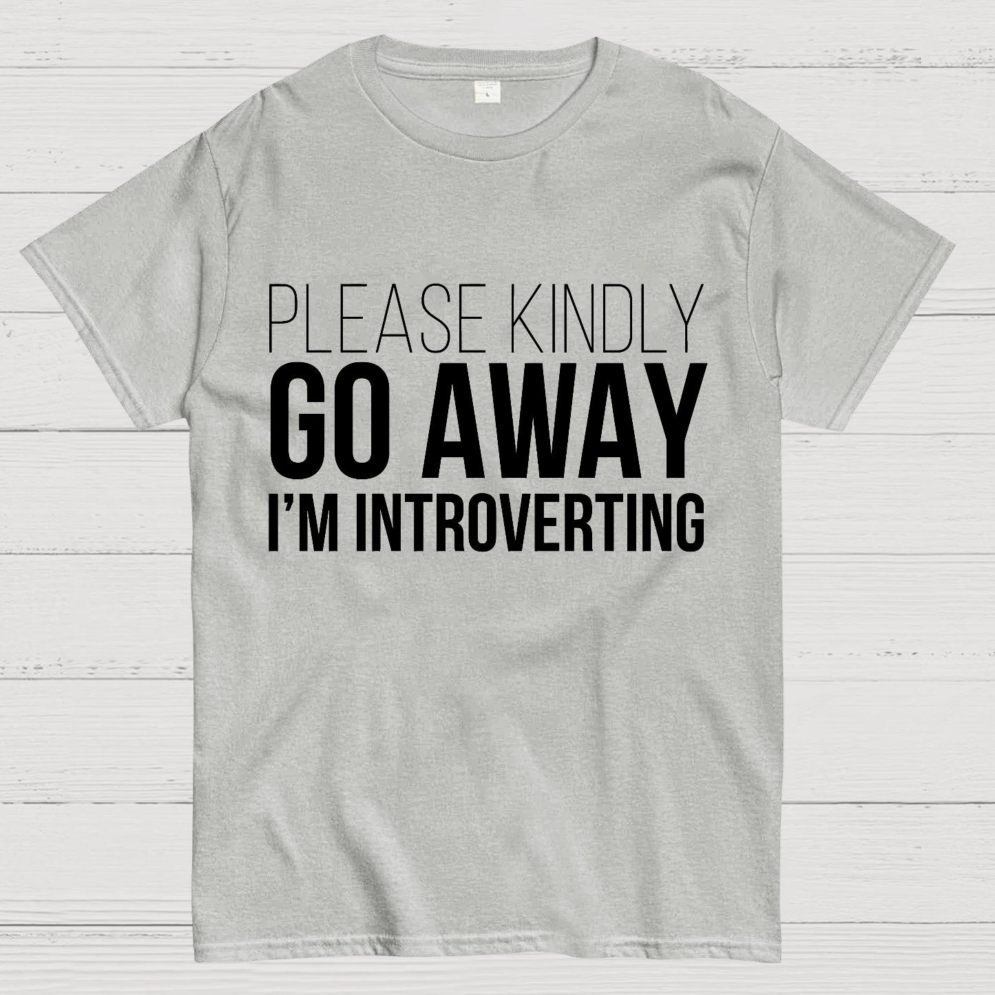 Please Kindly Go Away - I'm Introverting Geek T-Shirt
