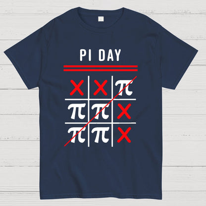 3.14 Tic-Tac-Toe Noughts And Crosses Happy Pi Day Geek T-Shirt
