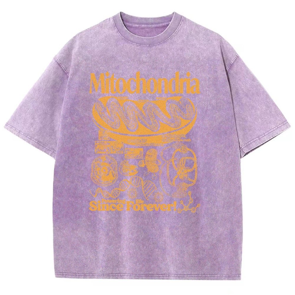 Mitochondria Vintage Science Vintage Distressed T-shirt
