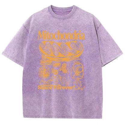 Mitochondria Vintage Science Vintage Distressed T-shirt