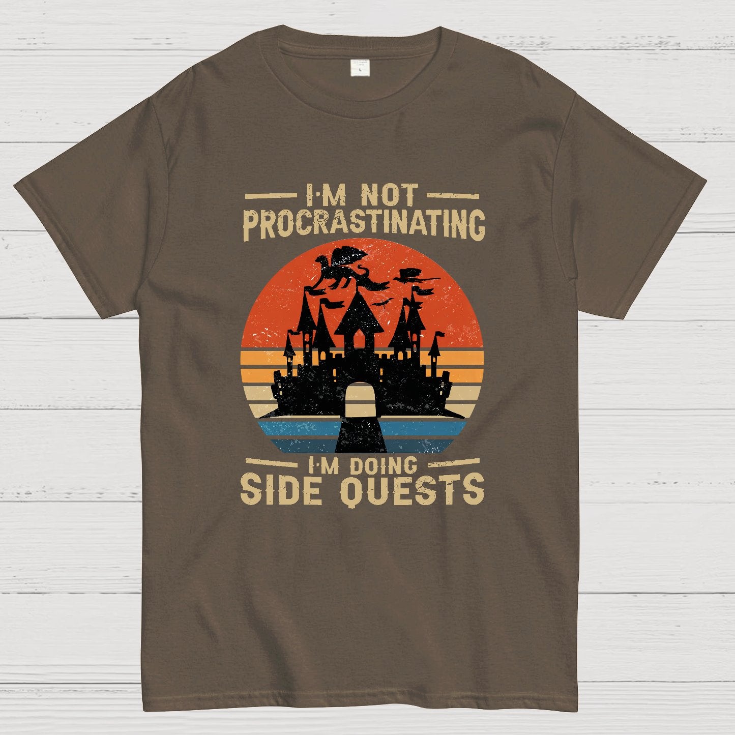 I'm Not Procrastinating I'm Doing Side Quests Geeky T-Shirt