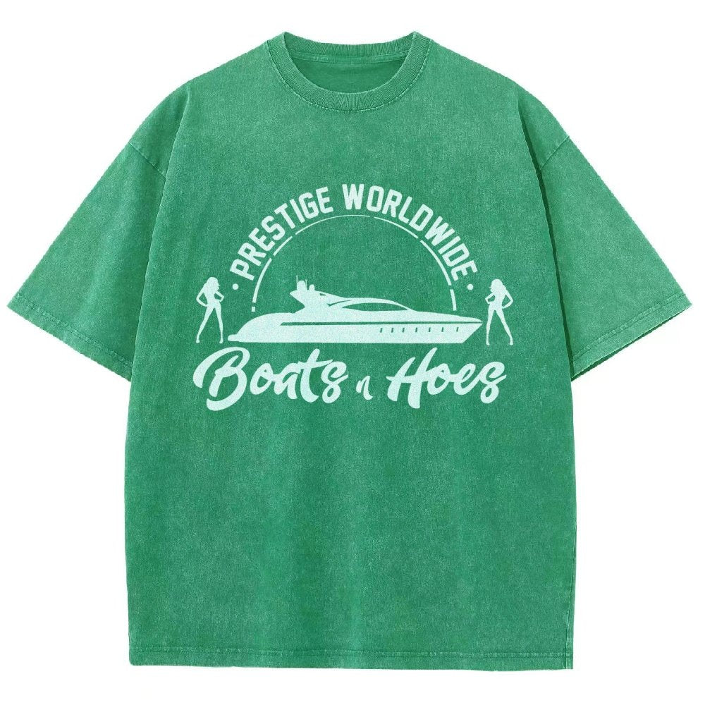 Boats 'n Hoes Vintage Distressed T-shirt