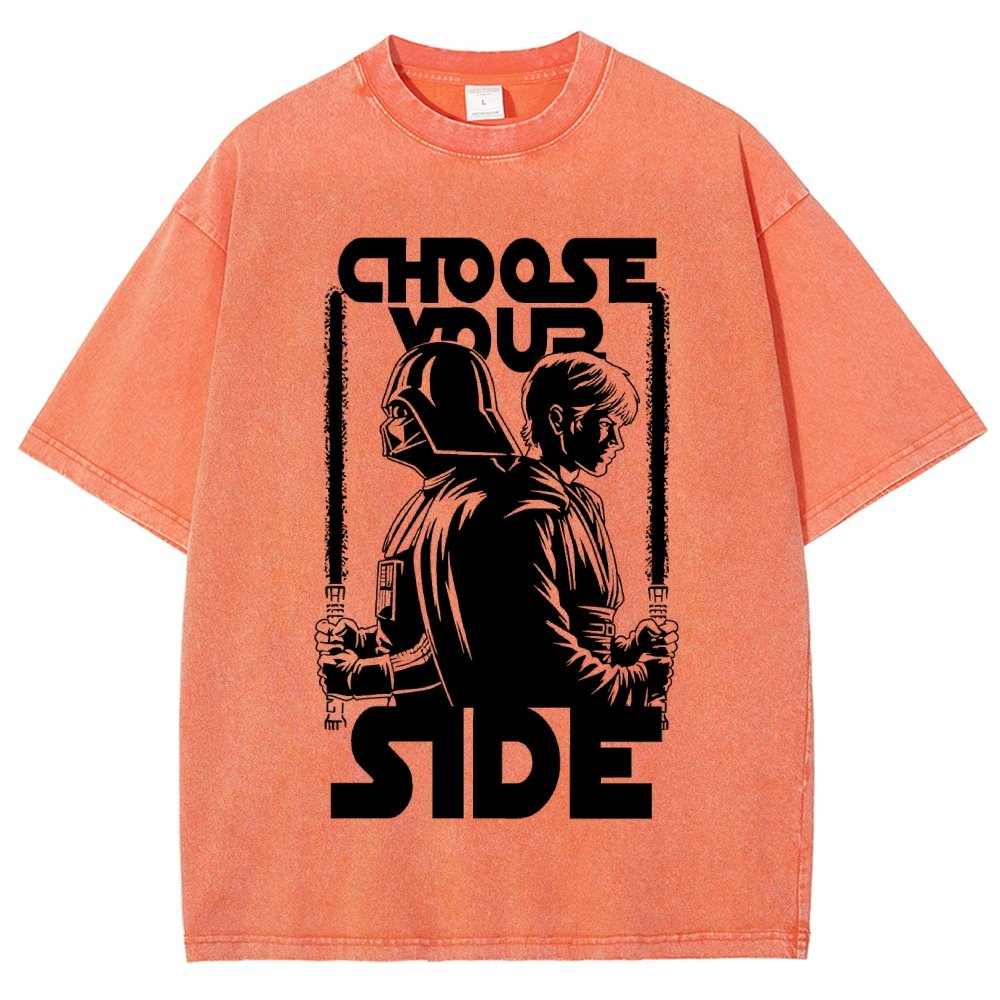 Choose Your Side Vintage Distressed T-shirt