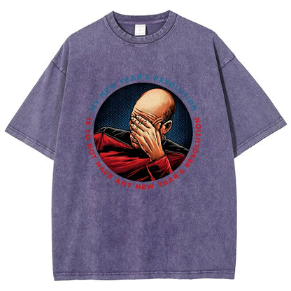 No New Year’s Resolution Vintage Distressed T-shirt
