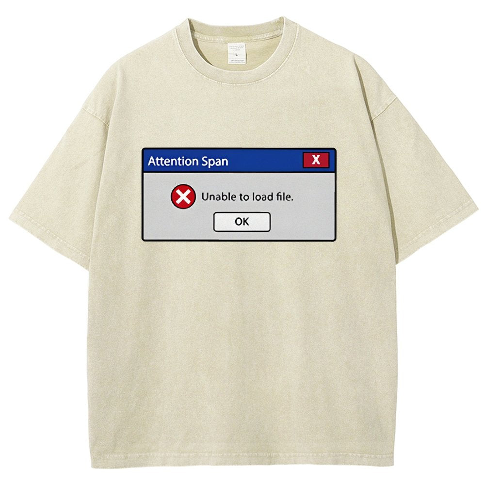 Attention Span Not Loading Vintage Distressed T-shirt