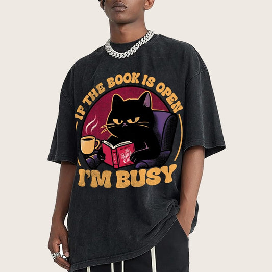 I'm Busy Vintage Distressed T-shirt