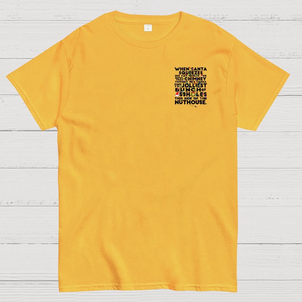 Christmas Vacation Jolliest Bunch Front And Back Printing Geek T-Shirt