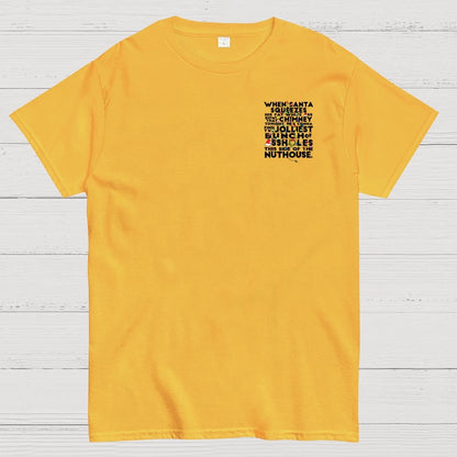 Christmas Vacation Jolliest Bunch Front And Back Printing Geek T-Shirt