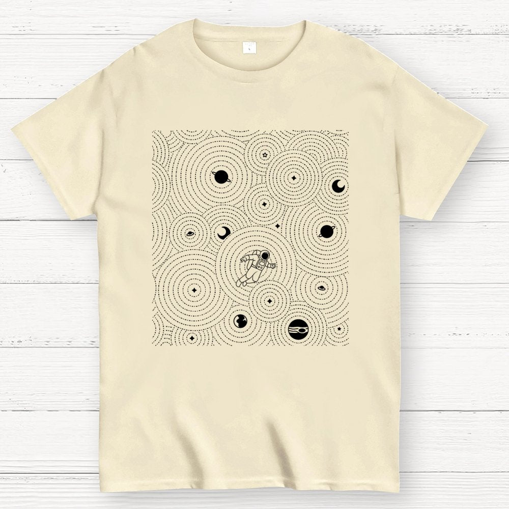 Zen Garden Astronaut Pattern Geek T-Shirt