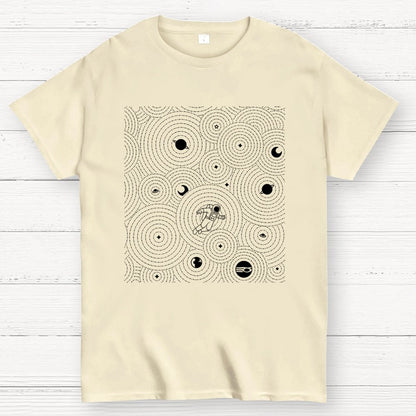 Zen Garden Astronaut Pattern Geek T-Shirt