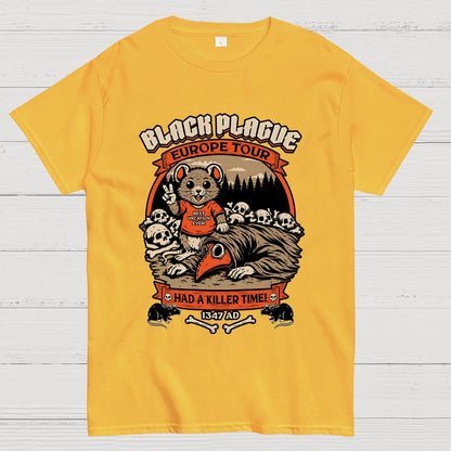 Black Plague Vacation Rat Geek T-Shirt