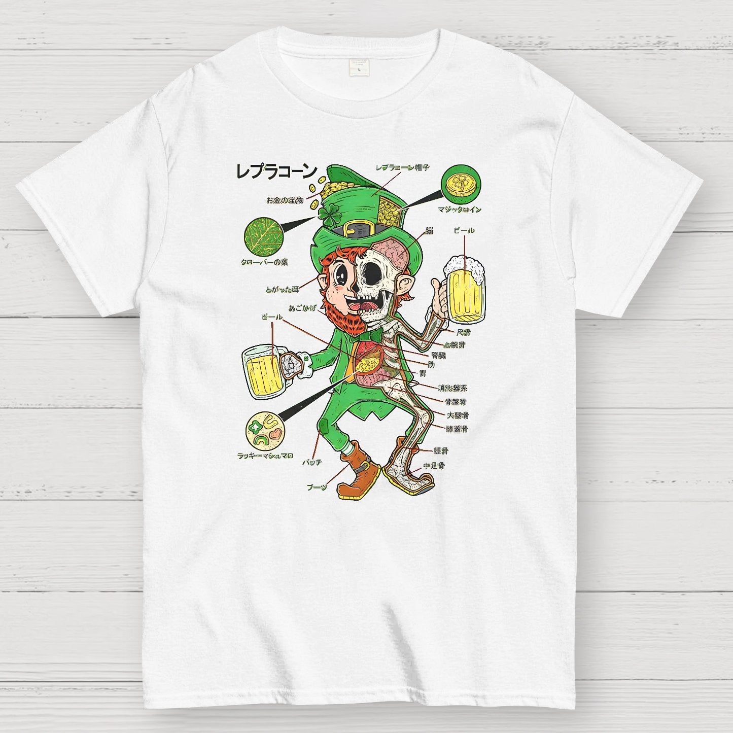 LEPRECHAUN ANATOMY-St. Patrick's Day Geek T-Shirt