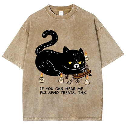 Send Treats Thx Vintage Distressed T-shirt